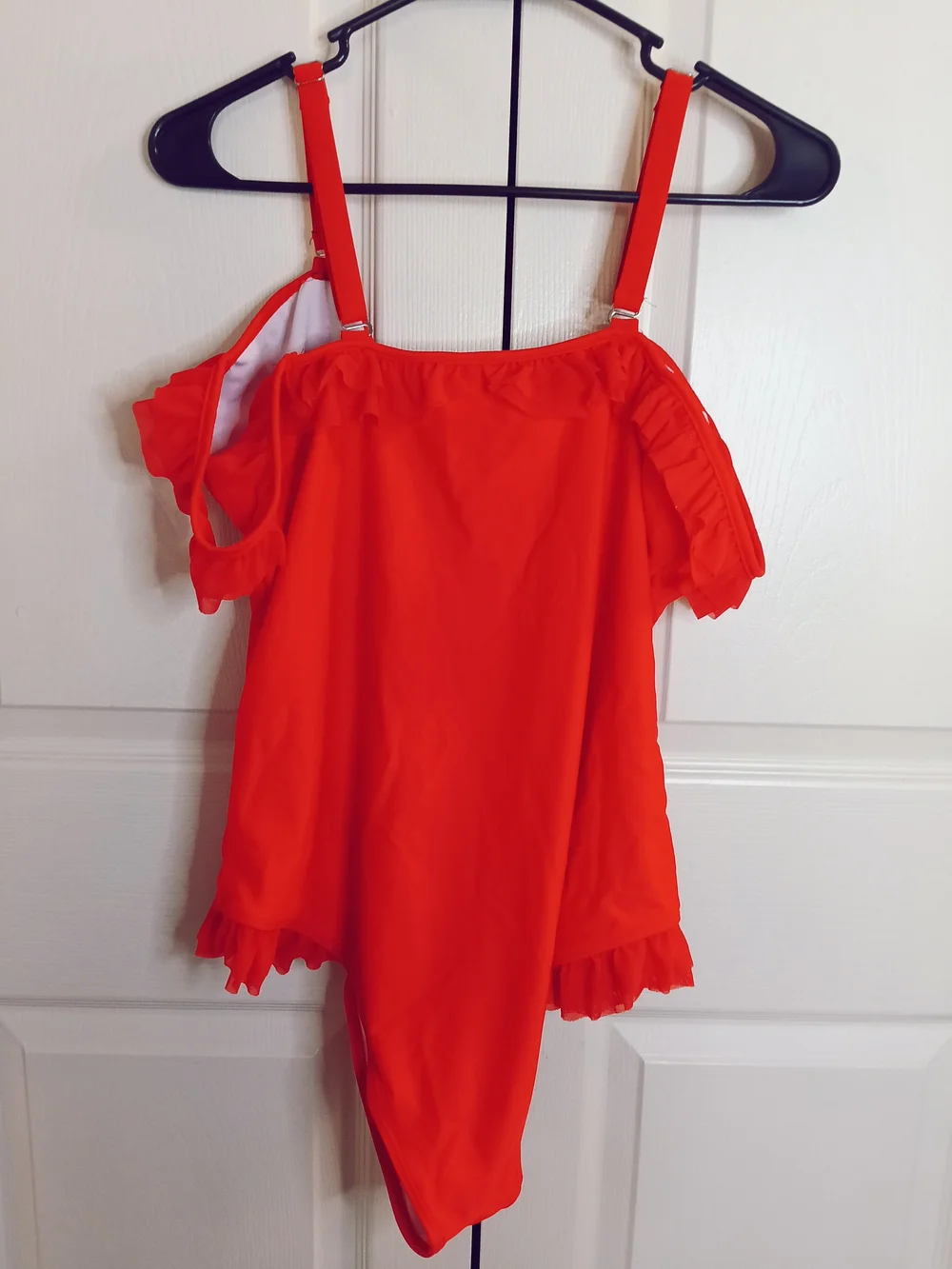SHEIN Bright Red Ruffle One-Piece Swimsuit for Kids - Picture 7 of 8